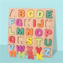 Educational Wooden Alphabet & Number Puzzle Set for Kids 1-5 Years